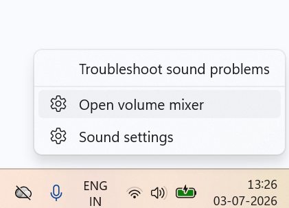 Open volume mixer